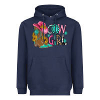 Navy cow girl western boots Heavyweight Hoodie - MaliasSmallBusiness