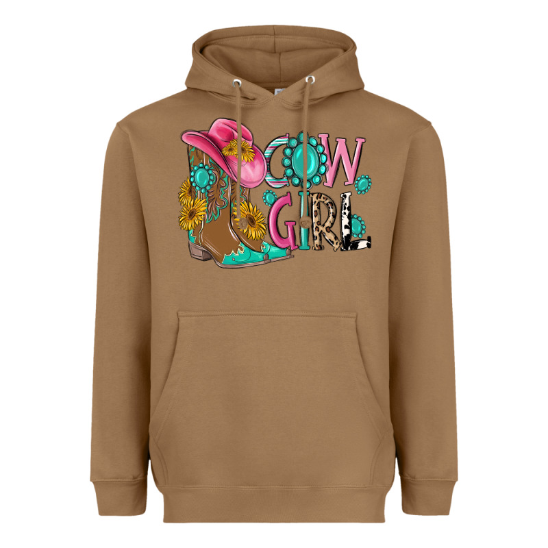 Cow Girl Western Boots Heavyweight Hoodie by MaliasSmallBusiness | Teevron