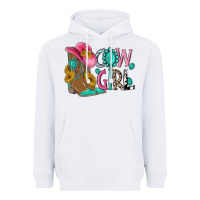 White cow girl western boots Heavyweight Hoodie - MaliasSmallBusiness
