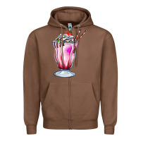 Chestnut milkshake Zipper Hoodie - AdoDesignShop