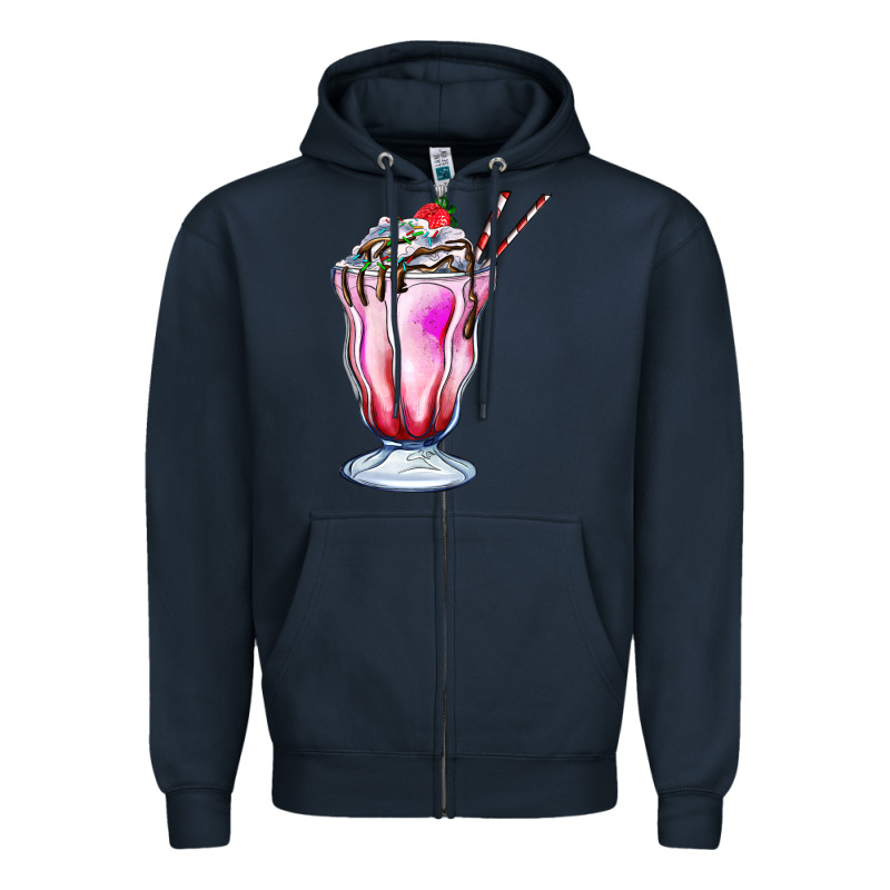 Milkshake Zipper Hoodie by AdoDesignShop | Teevron