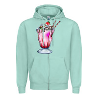 Seafoam milkshake Zipper Hoodie - AdoDesignShop