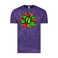 Cloud Purple watermelon sunflower Vintage Tee - Zillion Design Studio