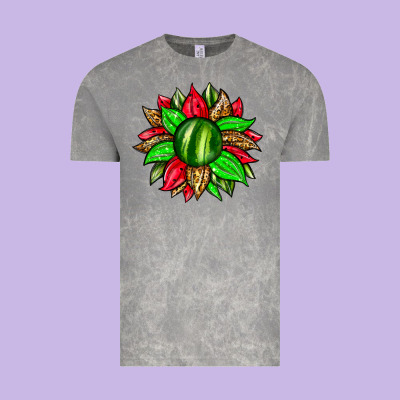 Watermelon Sunflower Vintage Tee Designed By Zillion Design Studio