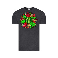 Vintage Black watermelon sunflower Vintage Tee - Zillion Design Studio
