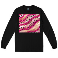 Black pink glitter Long Sleeve Tee - JahusDesignShop