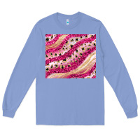 Colony Blue pink glitter Long Sleeve Tee - JahusDesignShop