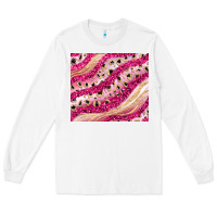 White pink glitter Long Sleeve Tee - JahusDesignShop