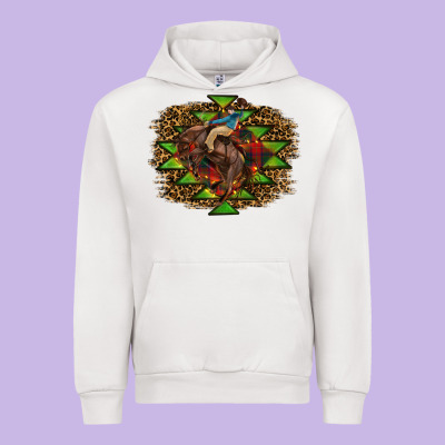 Christmas Rodeo Urban Hoodie Designed By Ranaportraitstore