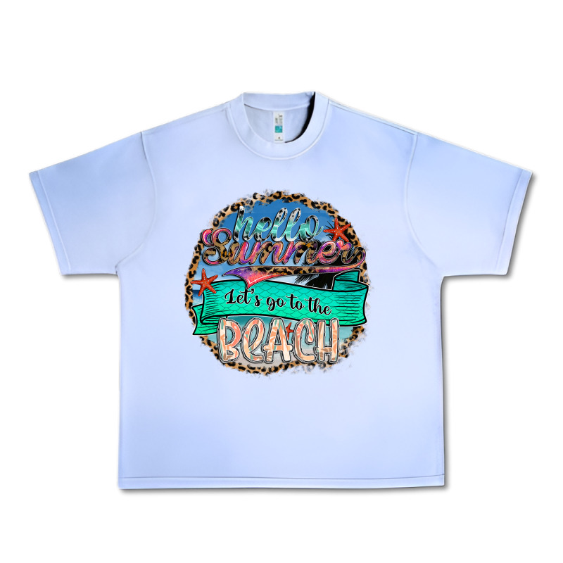Hello Summer Let's Go To The Beach Urban Heavy Tee by SublimationCraftShop | Teevron