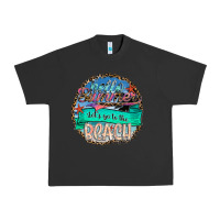 Pigment Black Hello Summer Let's Go To The Beach Urban Heavy Tee - SublimationCraftShop