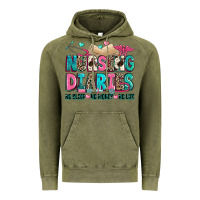 Vintage Olive nursing diaries no sleep no money no life Vintage Hoodie - Zillion Design Studio