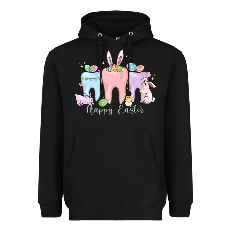Happy Easter Teeth Heavyweight Hoodie by MaliasSmallBusiness | Teevron