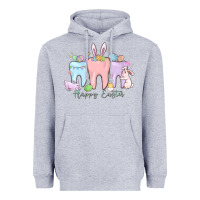 Heather Grey happy easter teeth Heavyweight Hoodie - MaliasSmallBusiness