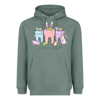 Sage happy easter teeth Heavyweight Hoodie - MaliasSmallBusiness