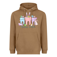 Toasted Coconut happy easter teeth Heavyweight Hoodie - MaliasSmallBusiness