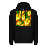 Black softball fire ball seamless pattern Premium Hoodie - BundleAndBundleShop