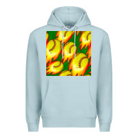 Blue Mist softball fire ball seamless pattern Premium Hoodie - BundleAndBundleShop