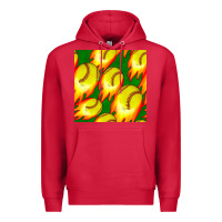 Cardinal softball fire ball seamless pattern Premium Hoodie - BundleAndBundleShop