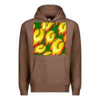 Chestnut softball fire ball seamless pattern Premium Hoodie - BundleAndBundleShop