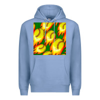 Colony Blue softball fire ball seamless pattern Premium Hoodie - BundleAndBundleShop