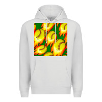 Dove Grey softball fire ball seamless pattern Premium Hoodie - BundleAndBundleShop
