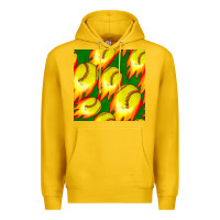 Lemon softball fire ball seamless pattern Premium Hoodie - BundleAndBundleShop
