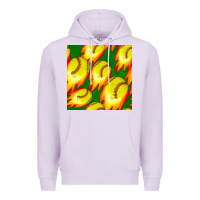 Lilac softball fire ball seamless pattern Premium Hoodie - BundleAndBundleShop
