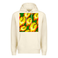 Sandshell softball fire ball seamless pattern Premium Hoodie - BundleAndBundleShop