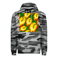 Slate Camo softball fire ball seamless pattern Premium Hoodie - BundleAndBundleShop