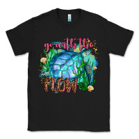 Black go with the flow Classic Tee - AdoDesignShop