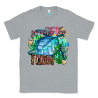 Heather Grey go with the flow Classic Tee - AdoDesignShop