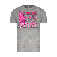 Cloud Rock I Wear Pink For My Mini with Butterfly Vintage Tee - texasbilliewilder