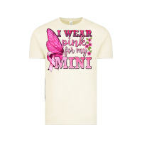 Vintage Arctic I Wear Pink For My Mini with Butterfly Vintage Tee - texasbilliewilder
