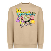 Mushroom beaches booze and besties tbw Heavyweight Sweatshirt - texasbilliewilder