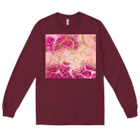 Burgundy pink glitter Long Sleeve Tee - JahusDesignShop
