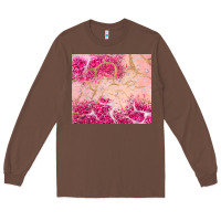 Chestnut pink glitter Long Sleeve Tee - JahusDesignShop