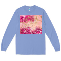 Colony Blue pink glitter Long Sleeve Tee - JahusDesignShop
