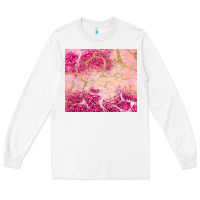 White pink glitter Long Sleeve Tee - JahusDesignShop