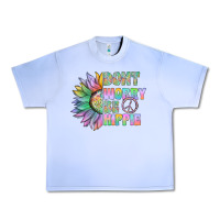 Grape Ice Don't Worry Be Hippie Urban Heavy Tee - CowhideDigitalArt