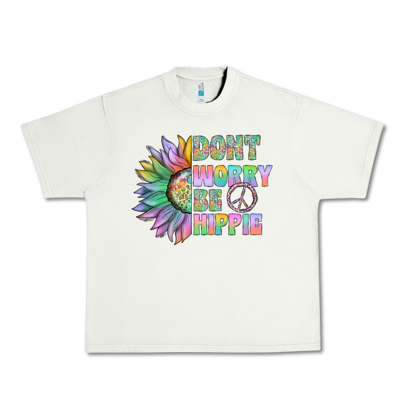 Don't Worry Be Hippie Urban Heavy Tee by CowhideDigitalArt | Teevron
