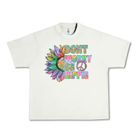 Pistachio Don't Worry Be Hippie Urban Heavy Tee - CowhideDigitalArt