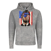 Cloud Rock American flag with lincoln Vintage Hoodie - texasbilliewilder