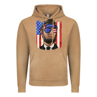 Vintage Camel American flag with lincoln Vintage Hoodie - texasbilliewilder