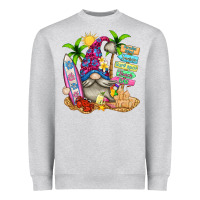 Heather Grey beach gnome Heavyweight Sweatshirt - texasbilliewilder