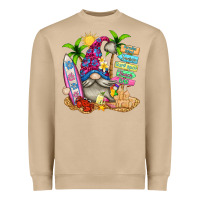 Mushroom beach gnome Heavyweight Sweatshirt - texasbilliewilder