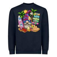 Navy beach gnome Heavyweight Sweatshirt - texasbilliewilder