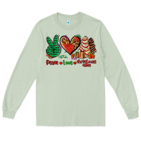 Matcha peace love Christmas cakes Long Sleeve Tee - AdoDesignShop