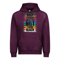 Mauve Wine Black Belt Martial Art Training Karate TaeKwonDo Urban Hoodie - Bettercallsaul