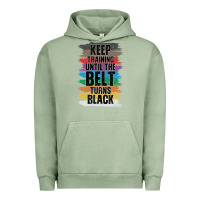 Pigment Oil Green Black Belt Martial Art Training Karate TaeKwonDo Urban Hoodie - Bettercallsaul